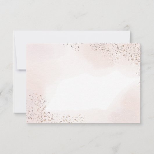 Blush-touchantwoordkaart RSVP Kaartje (Achterkant)