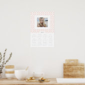 Blush Trellis 16x24 2017 Jaarlijkse Fotokalender Poster (Keuken)