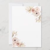 Blush trendy arch Bridal Shower-uitnodiging Save The Date (Achterkant)