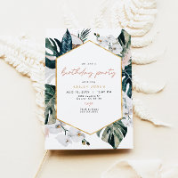 Blush Tropische palm Pampas Birthday Party