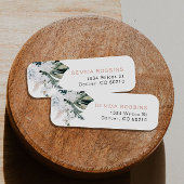 Blush Tropische palm Pampas Return Address Etiket