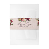 Blush Uitnodigingen Wikkel (Voorkant Voorbeeld)