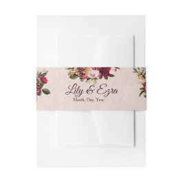 Blush Uitnodigingen Wikkel