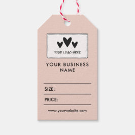 Blush Uw Logo Social Media Prijs Cadeau Labels Cadeaulabel