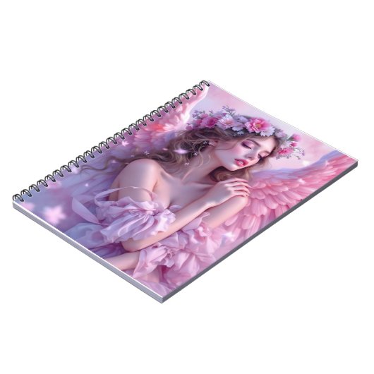 Blush van de hemel: de engel van de petale hemel notitieboek (Linkerzijde)