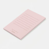 Blush van het bureau van Aangepast groot Post-it® Notes (Schuin)