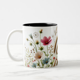 Blush van Spring Floral Design Coffee Mok