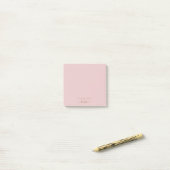Blush vanaf het bureau van de aangepaste naam post-it® notes (Op bureau)