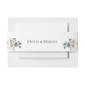 Blush Vanilla Peonies en Magnolias Uitnodigingen Wikkel (Voorkant Voorbeeld)