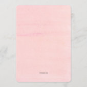 Blush verjaardagsfeestje uitnodigingen (Achterkant)