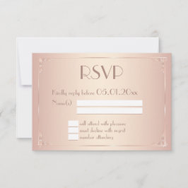 Blush Vintage Weddenschap RSVP-kaarten RSVP Kaartje