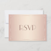 Blush Vintage Weddenschap RSVP-kaarten RSVP Kaartje (Achterkant)