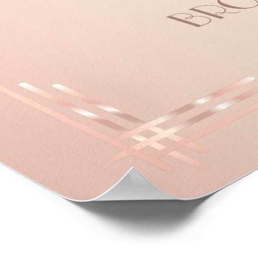 Blush Vintage Weddenschappen Afdrukken Poster (Hoek)