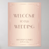Blush Vintage Weddenschappen Afdrukken Poster (Voorkant)
