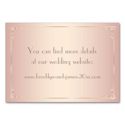 Blush Vintage Wedding Accommodatie Kaart (Achterkant)