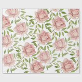 Blush Violet Waterverf Rozen Cadeaupapier (Vlak)