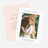  Blush Virtual Graduation Party Foto Kaart