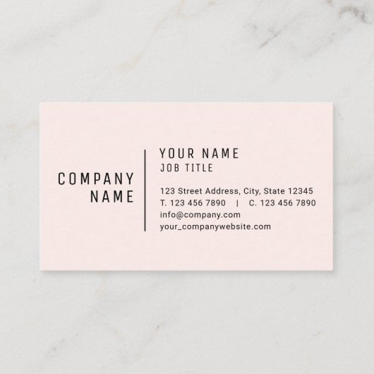 Blush Visitekaartje (Achterkant)