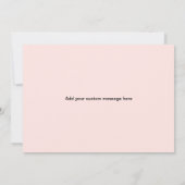 Blush voor mijn bruidsmeisje op mijn trouwdag kaart (Achterkant)