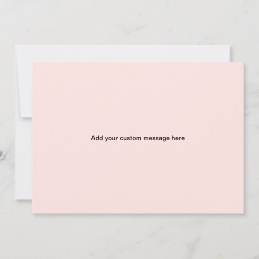 Blush voor mijn bruidsmeisje op mijn trouwdag kaart (Achterkant)