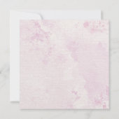 Blush Watercolor Café Illustration Wedding Invite (Achterkant)