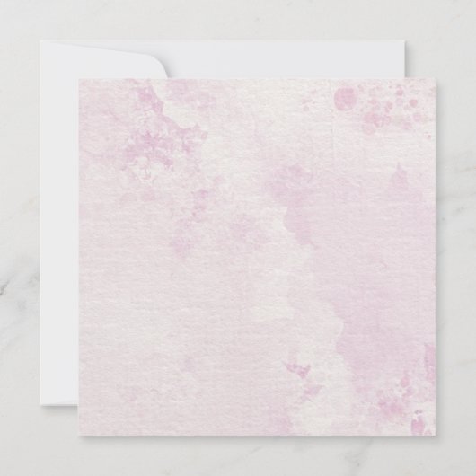 Blush Watercolor Café Illustration Wedding Invite (Achterkant)
