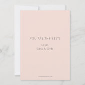  Blush Watering kan bloemen Moederdag Kaart (Achterkant)