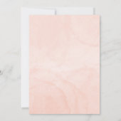 Blush waterverf Baby shower Opmerking + gedicht Bedankkaart (Achterkant)