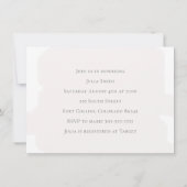 Blush Waterverf Baby Uitnodiging (Achterkant)