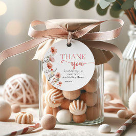 Blush Waterverf Bloemen Baby in Bloom Favoriet Tag Bedankjes Labels