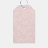 Blush Waterverf Bloemen Bedankt Favor Cadeaulabel (Achterkant)