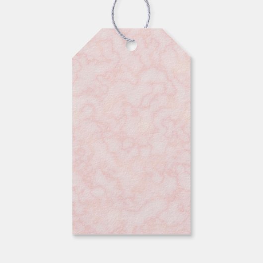 Blush Waterverf Bloemen Bedankt Favor Cadeaulabel (Achterkant)