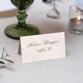 Blush Waterverf Bloemen Blank Trouwen Plaatskaartje