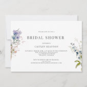 Blush Waterverf Bloemen Vrijgezellenfeest Kaart (Achterkant)