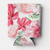 Blush Waterverf bloemmotief Blikjeskoeler (Voorkant)