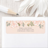 Blush Waterverf Botanische olievlek Etiket (Insitu)