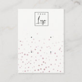 Blush Waterverf Confetti 2 Logo oorscherm Visitekaartje (Voorkant)