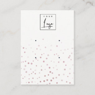 Blush Waterverf Confetti 2-staafscherm met veroude Visitekaartje
