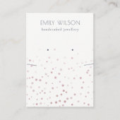 Blush Waterverf Confetti die Ketting afgeeft Visitekaartje (Voorkant)