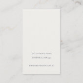 Blush Waterverf Confetti Hair Clip Display Visitekaartje (Achterkant)