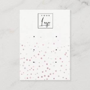 Blush Waterverf Confetti Logo 3 Veroorbaar beeldsc Visitekaartje