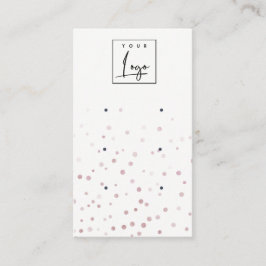 Blush Waterverf Confetti Logo 3 Veroorbaar beeldsc Visitekaartje