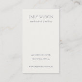 Blush Waterverf Confetti Logo Veroorbaar beeldsche Visitekaartje (Achterkant)