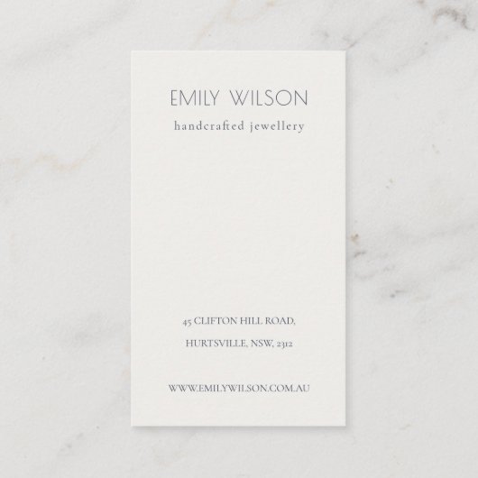 Blush Waterverf Confetti Logo Veroorbaar beeldsche Visitekaartje (Achterkant)