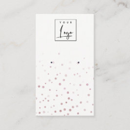 Blush Waterverf Confetti Logo Veroorbaar beeldsche Visitekaartje