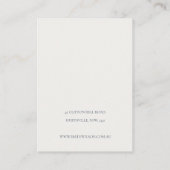 Blush Waterverf Confetti-staafscherm Visitekaartje (Achterkant)