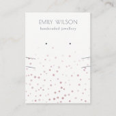 Blush Waterverf Confetti Veroorbaar Ketting beelds Visitekaartje (Voorkant)