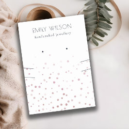 Blush Waterverf Confetti Veroorbaar Ketting beelds Visitekaartje