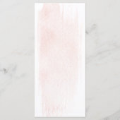 Blush Waterverf Elegantie met Black Floral Accent Menu (Achterkant)