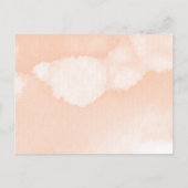 Blush Waterverf en Cactus Fiesta Vrijgezellenfeest Uitnodiging Briefkaart (Achterkant)